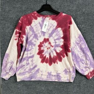 Style & Co Multicolor Oversized Tie Dye Crewneck - Size Medium, NWT